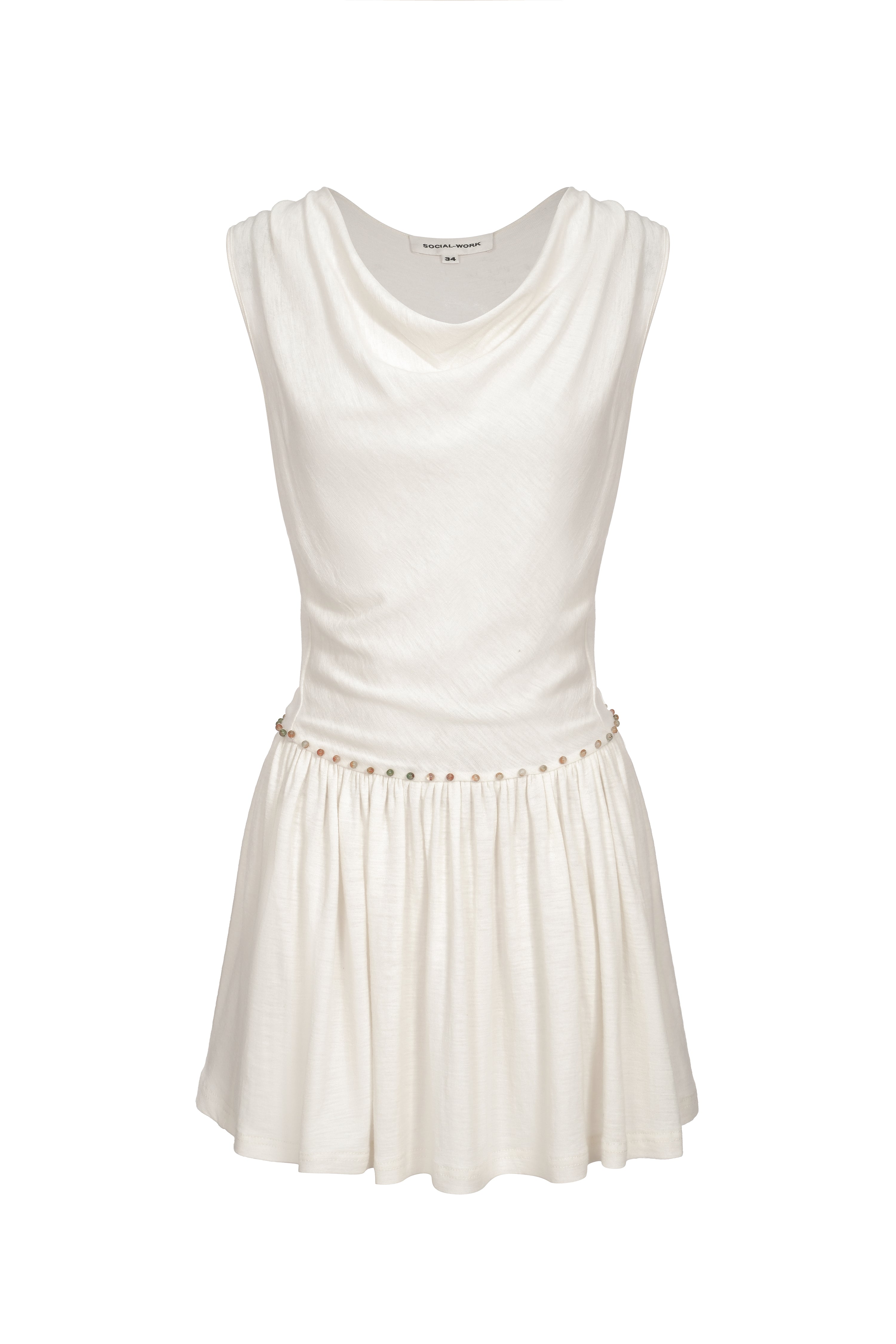 Beads Wool Jersey Dress SOCIAL-WORK Beads Wool Jersey Dress SOCIAL-WORK