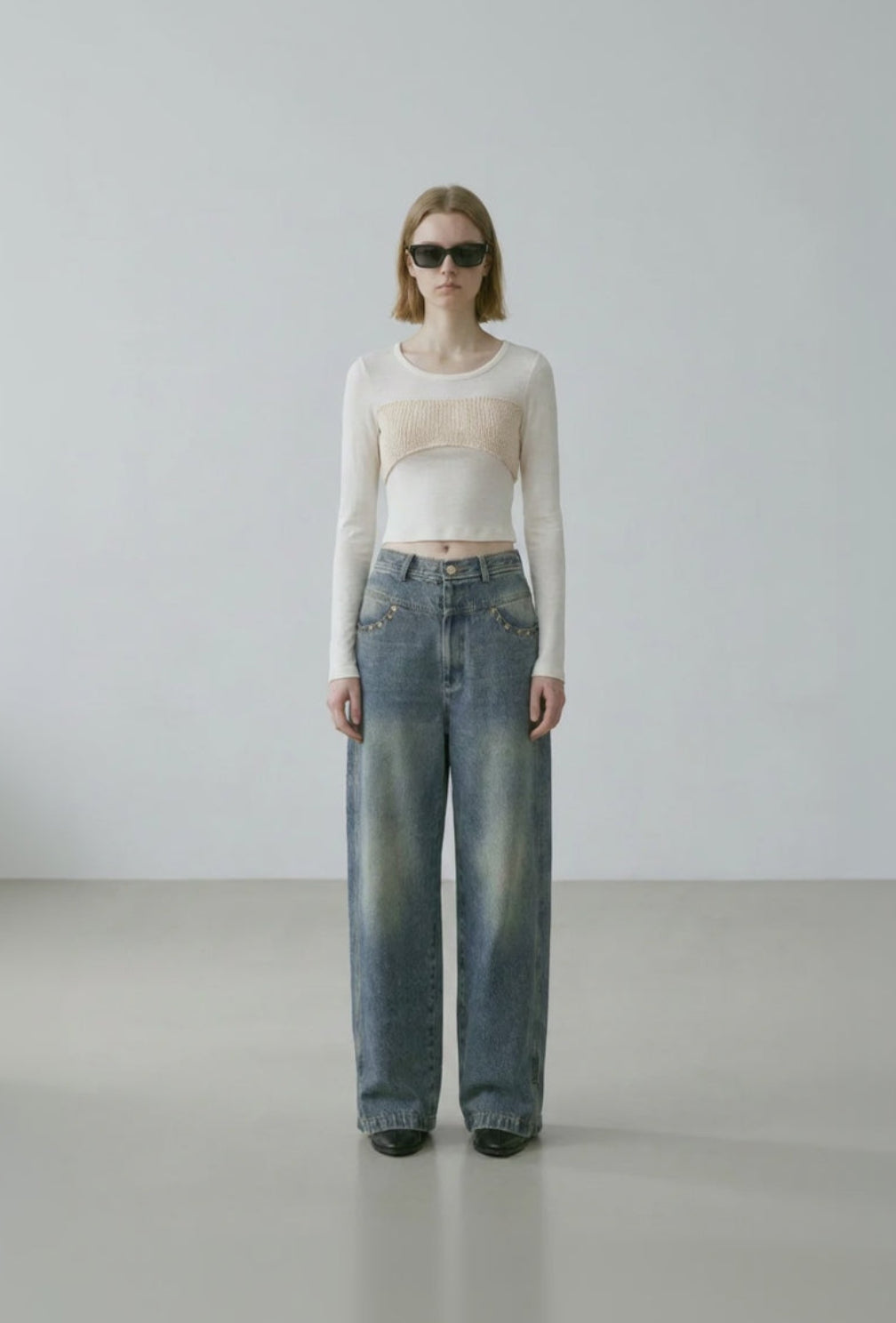 Linear Crochet Panel Top